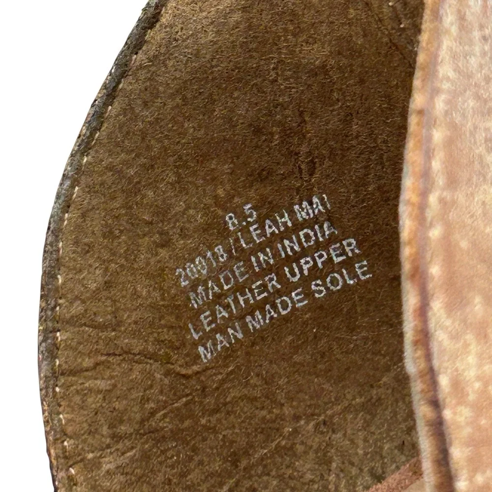 Diba True Women's Leah Mai Ankle Strap Leather Sandal Sz 8.5 Block Heel Open Toe